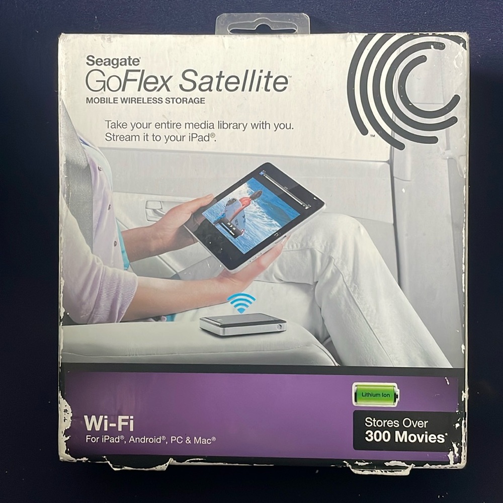 Seagate STBF500101 GoFlex Satellite 500GB Mobile Wireless Storage NEW